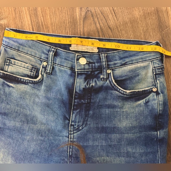 Free People Busted Knee Distressed Skinny Jeans W 27 - Picture 10 of 15